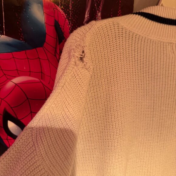 Vintage 1970s Sweater / Sweatshirt GM Oldsmobile USA Made (XL) Grandma Sweater - Picture 13 of 13